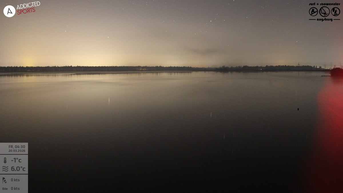 Archived image Webcam Lechstaustufe 23 (Mandichosee) near Augsburg