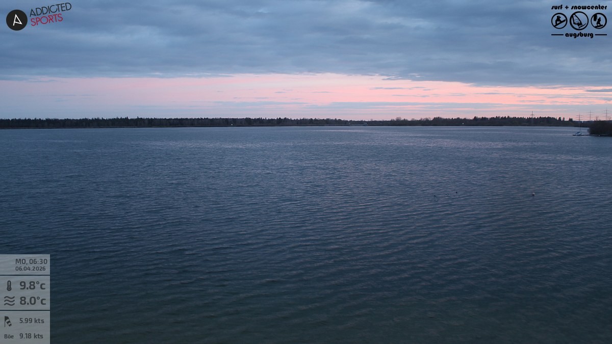 Archiv Foto Webcam Mandichosee - Lechstaustufe 23