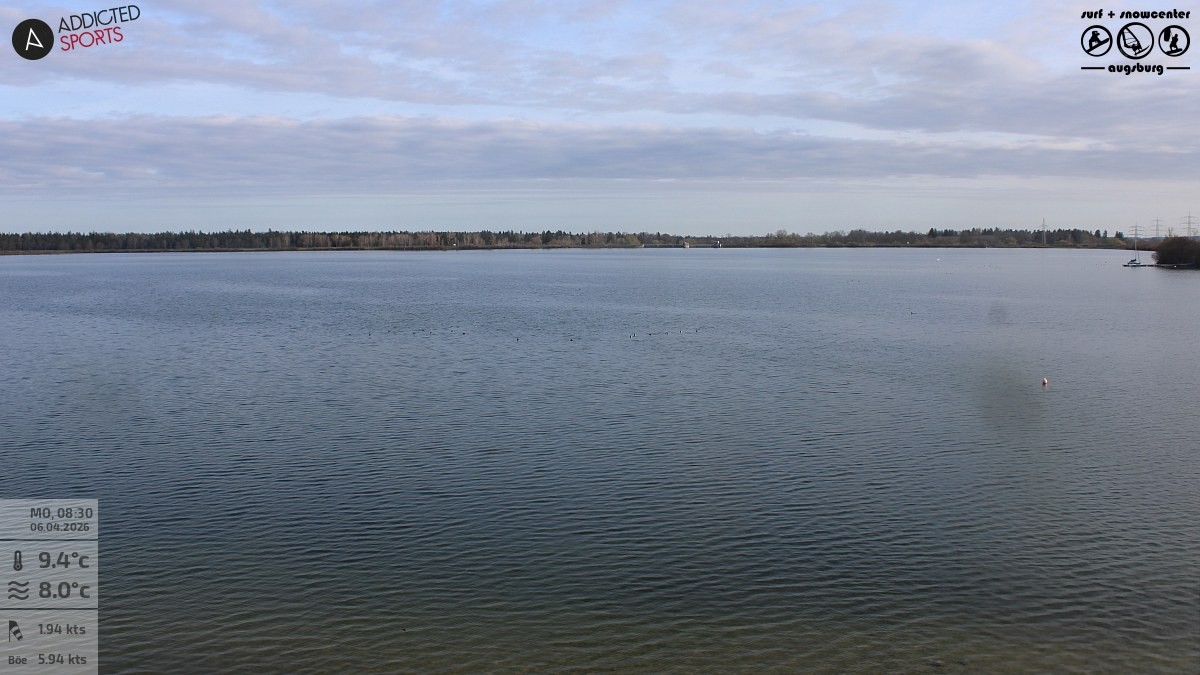 Archiv Foto Webcam Mandichosee - Lechstaustufe 23