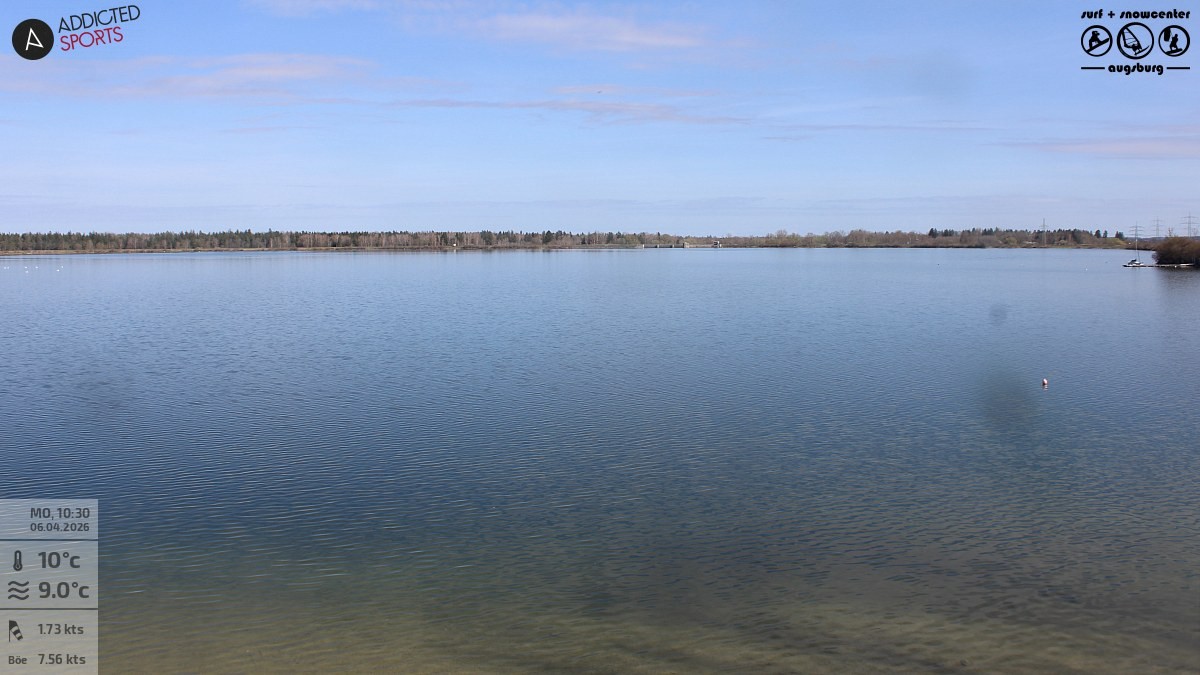 Archiv Foto Webcam Mandichosee - Lechstaustufe 23