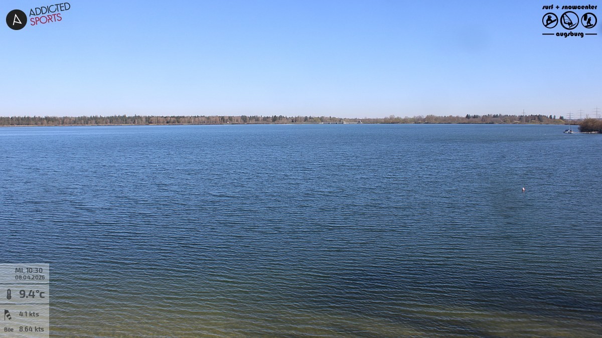 Archiv Foto Webcam Mandichosee - Lechstaustufe 23