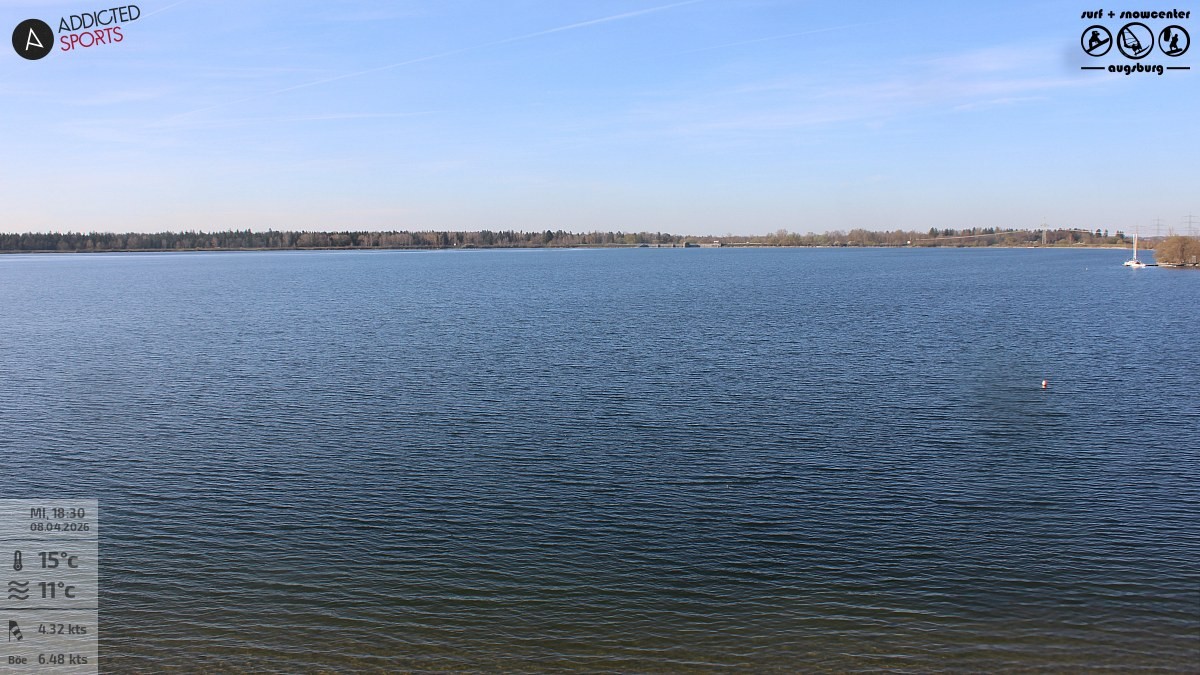 Archiv Foto Webcam Mandichosee - Lechstaustufe 23