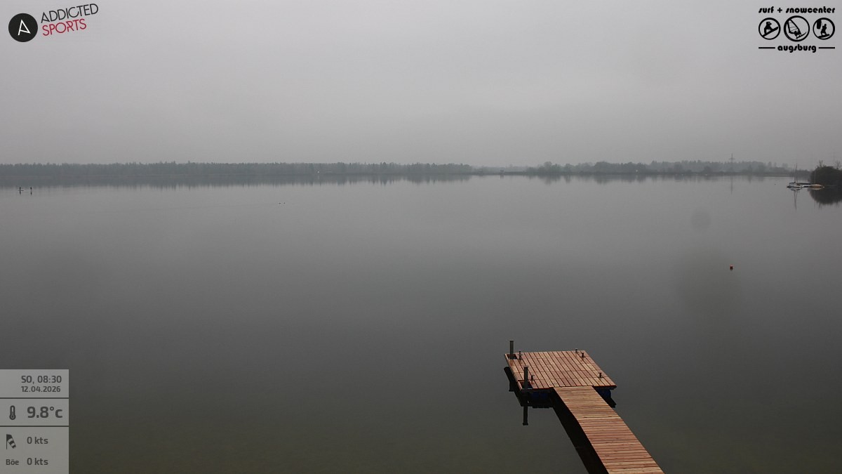 Archived image Webcam Lechstaustufe 23 (Mandichosee) near Augsburg