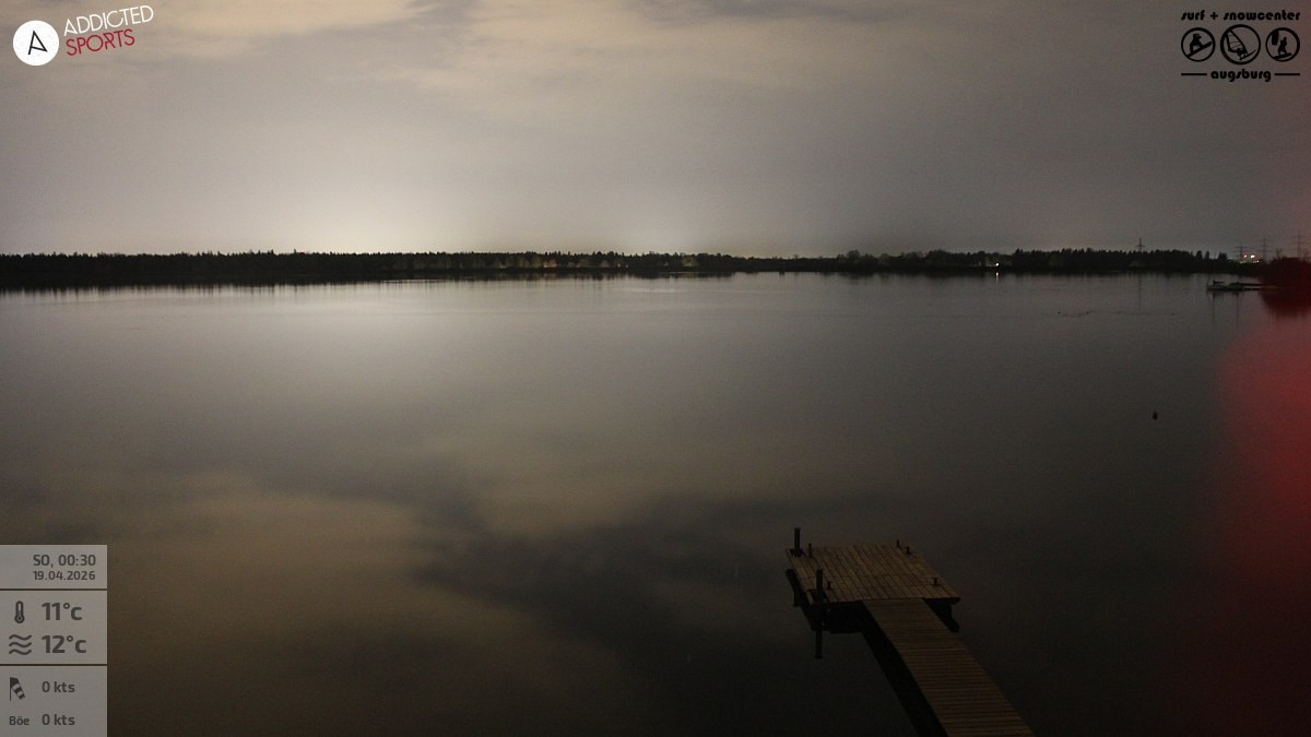 Archived image Webcam Lechstaustufe 23 (Mandichosee) near Augsburg