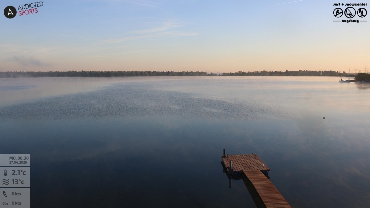 Archiv Foto Webcam Mandichosee - Lechstaustufe 23