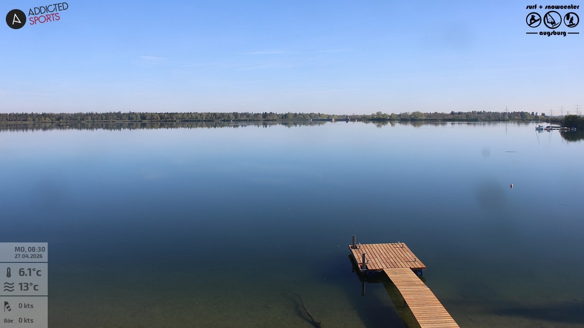 Archiv Foto Webcam Mandichosee - Lechstaustufe 23