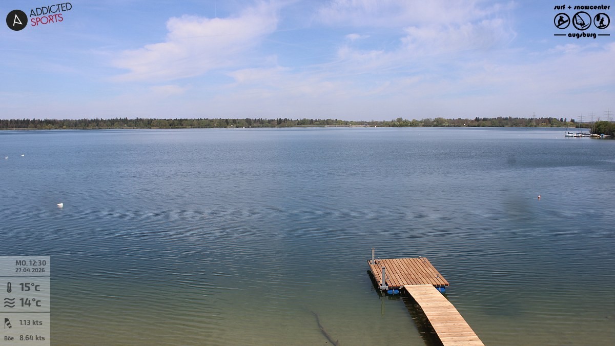 Archiv Foto Webcam Mandichosee - Lechstaustufe 23