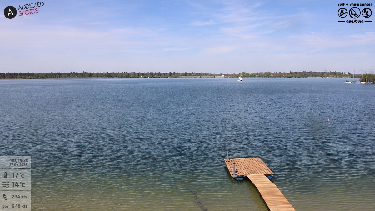 Archiv Foto Webcam Mandichosee - Lechstaustufe 23