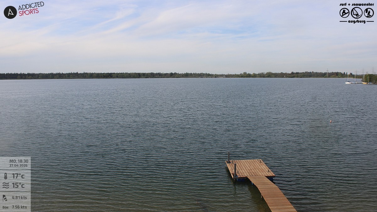 Archiv Foto Webcam Mandichosee - Lechstaustufe 23