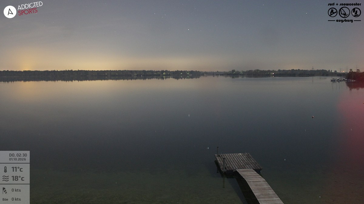 Archived image Webcam Lechstaustufe 23 (Mandichosee) near Augsburg