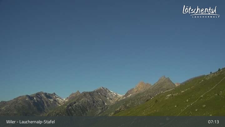 Archiv Foto Lötschental Lauchernalp - Webcam Stafel