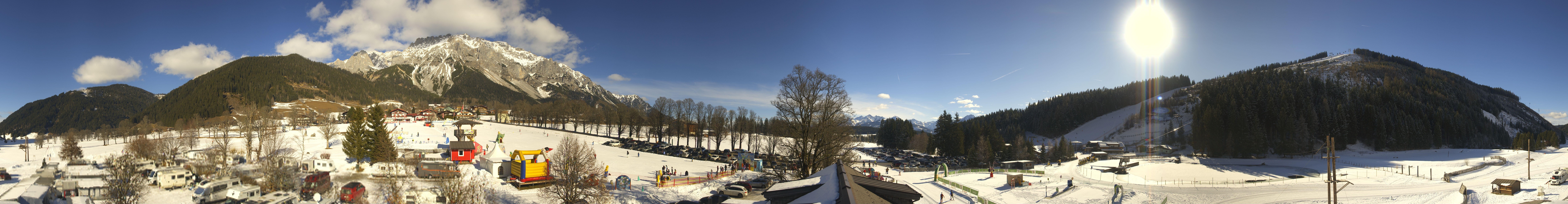 Archived image Webcam Camping Ramsau Beach (Schladming-Dachstein)