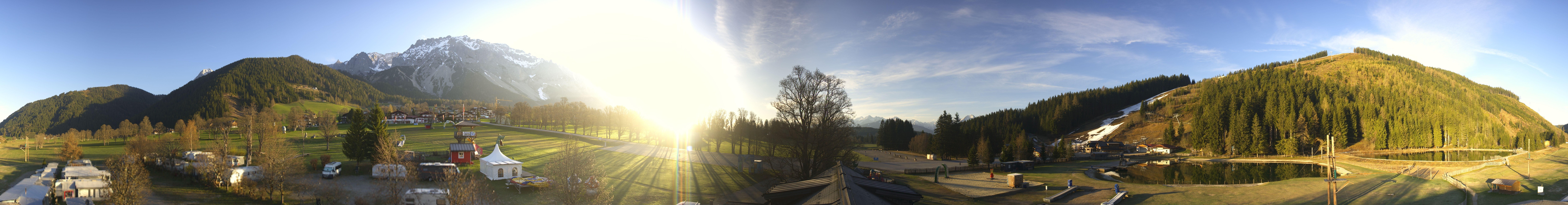 Archived image Webcam Camping Ramsau Beach (Schladming-Dachstein)