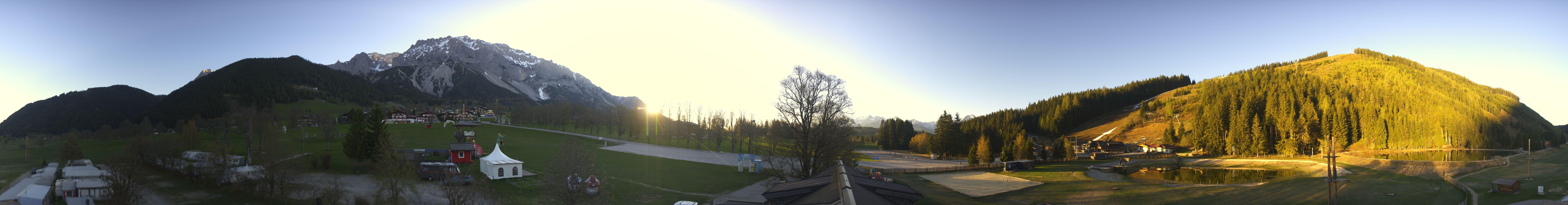 Archived image Webcam Camping Ramsau Beach (Schladming-Dachstein)