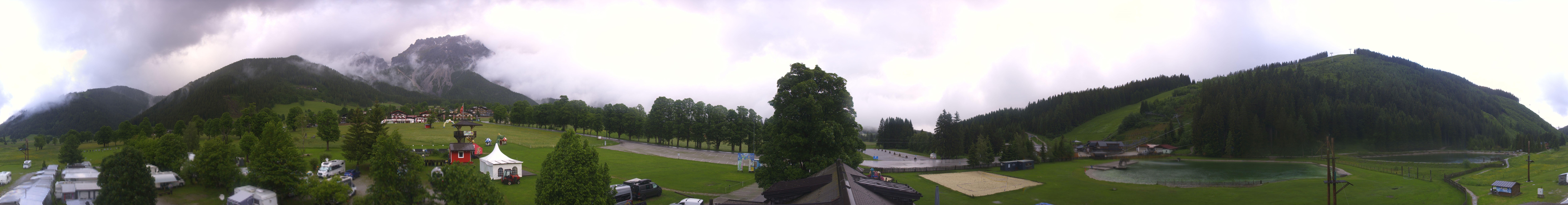 Archived image Webcam Camping Ramsau Beach (Schladming-Dachstein)