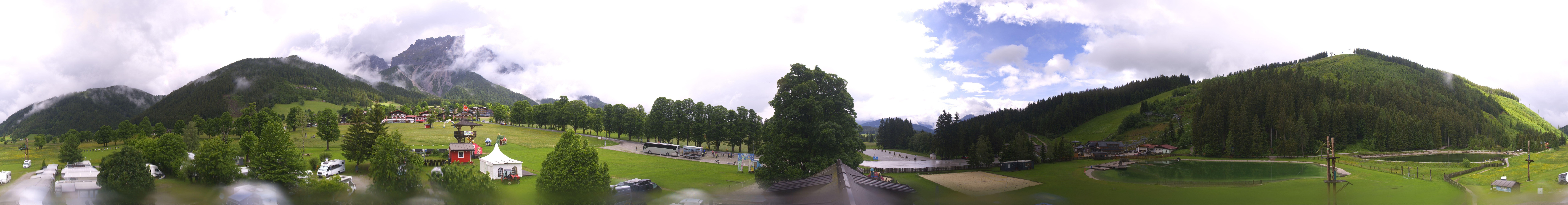 Archived image Webcam Camping Ramsau Beach (Schladming-Dachstein)