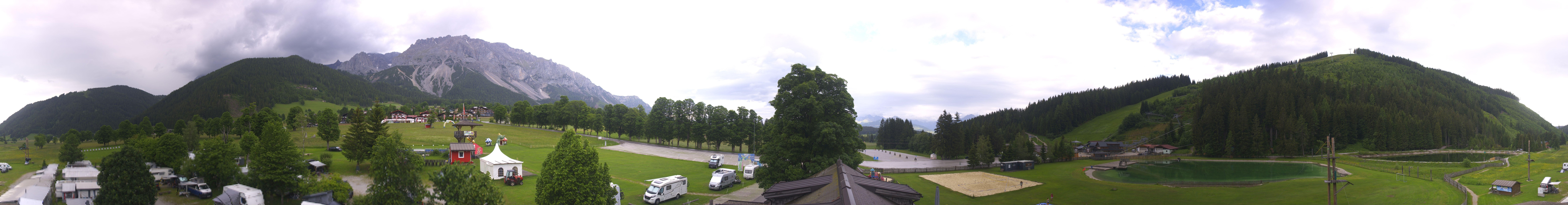 Archived image Webcam Camping Ramsau Beach (Schladming-Dachstein)