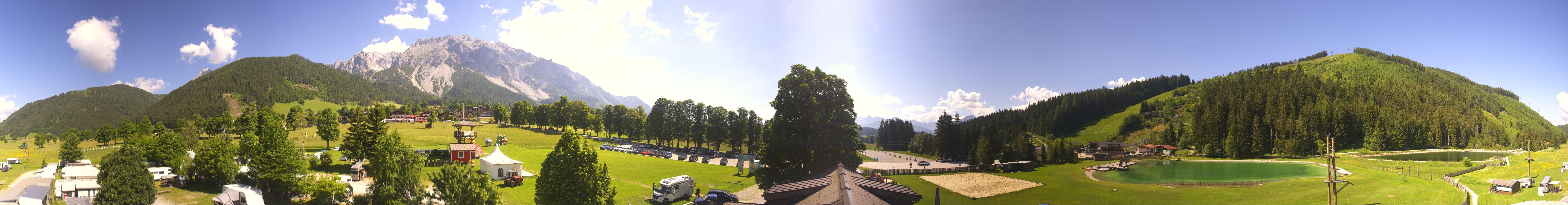 Archived image Webcam Camping Ramsau Beach (Schladming-Dachstein)