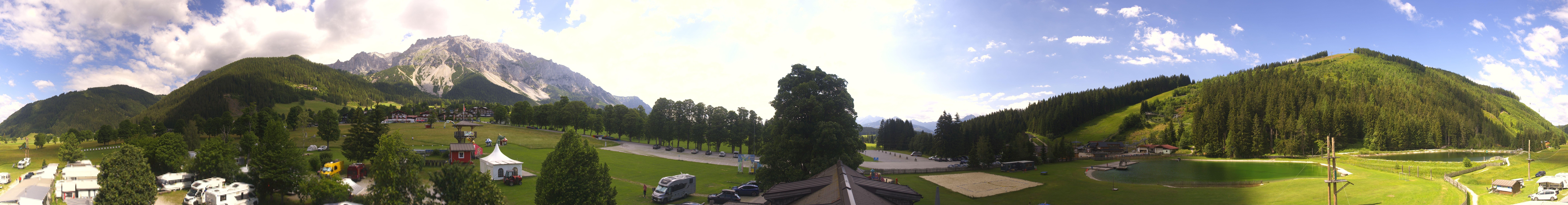 Archived image Webcam Camping Ramsau Beach (Schladming-Dachstein)