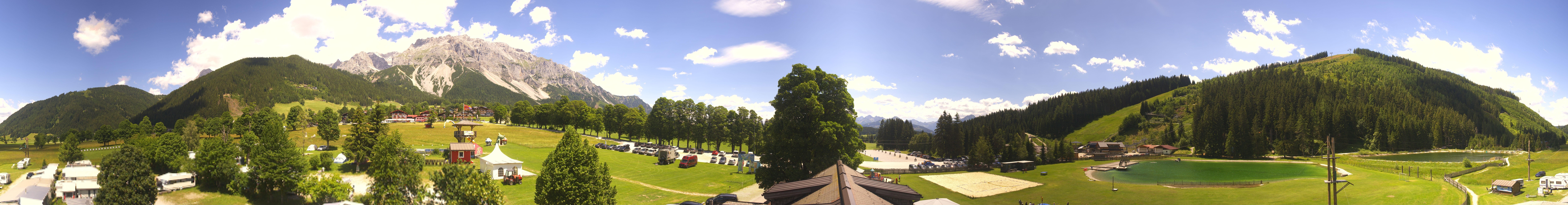 Archived image Webcam Camping Ramsau Beach (Schladming-Dachstein)