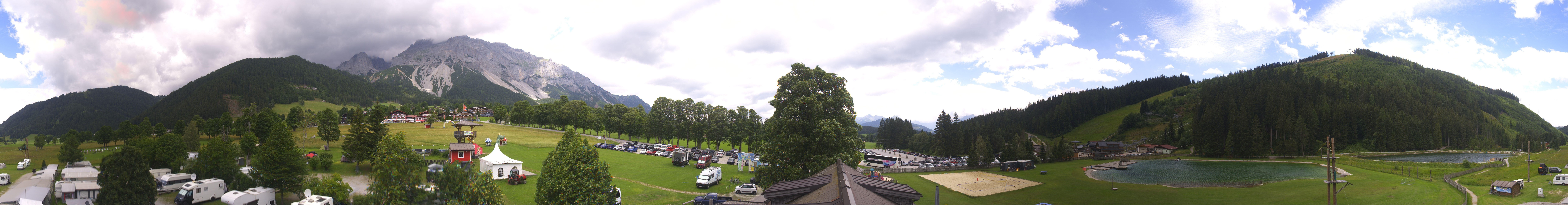 Archived image Webcam Camping Ramsau Beach (Schladming-Dachstein)