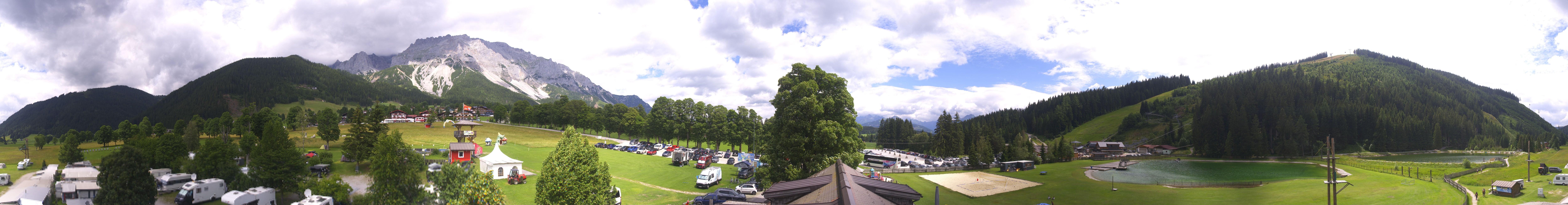 Archived image Webcam Camping Ramsau Beach (Schladming-Dachstein)