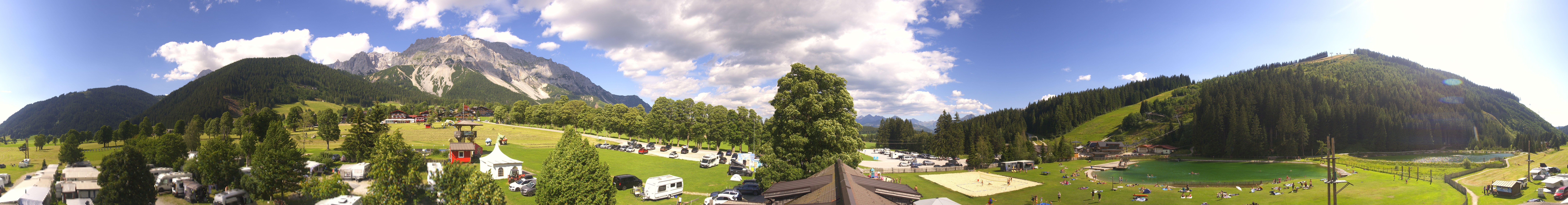 Archived image Webcam Camping Ramsau Beach (Schladming-Dachstein)