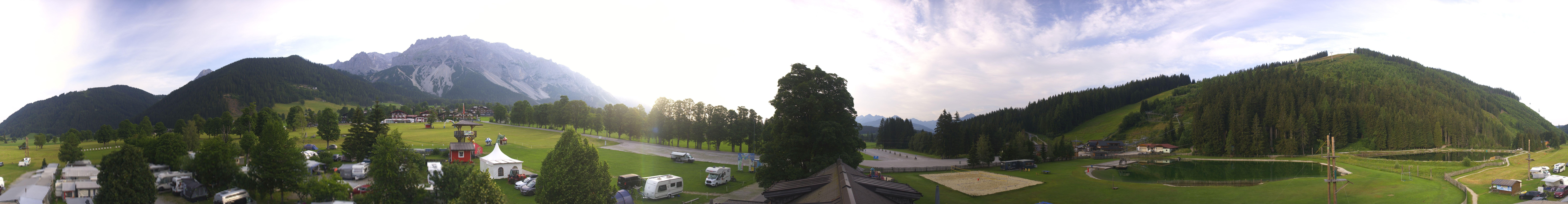 Archived image Webcam Camping Ramsau Beach (Schladming-Dachstein)