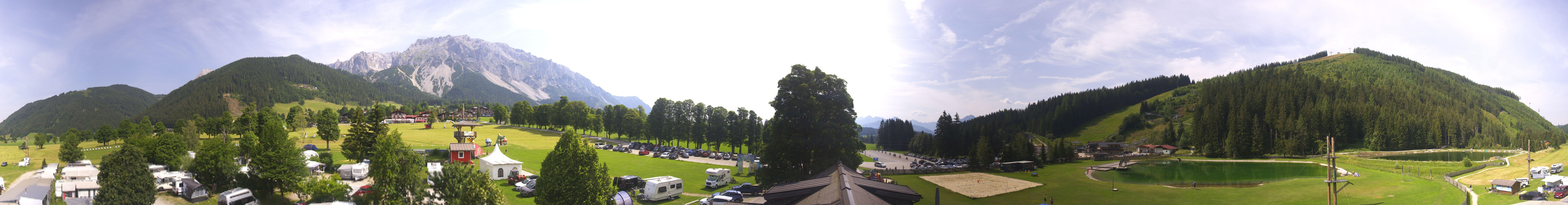 Archived image Webcam Camping Ramsau Beach (Schladming-Dachstein)