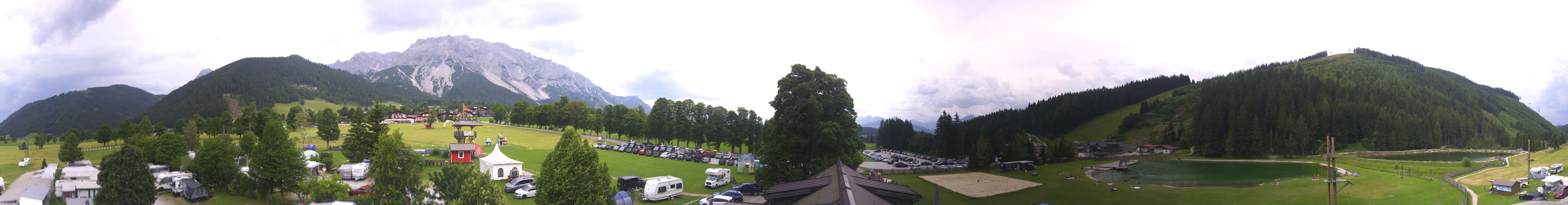 Archived image Webcam Camping Ramsau Beach (Schladming-Dachstein)