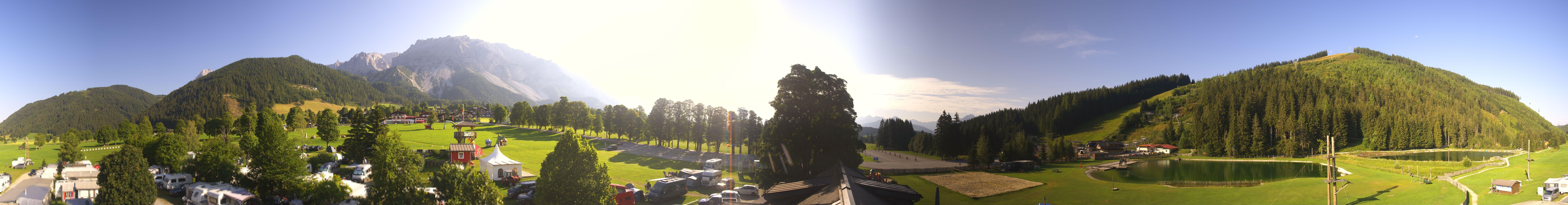 Archived image Webcam Camping Ramsau Beach (Schladming-Dachstein)