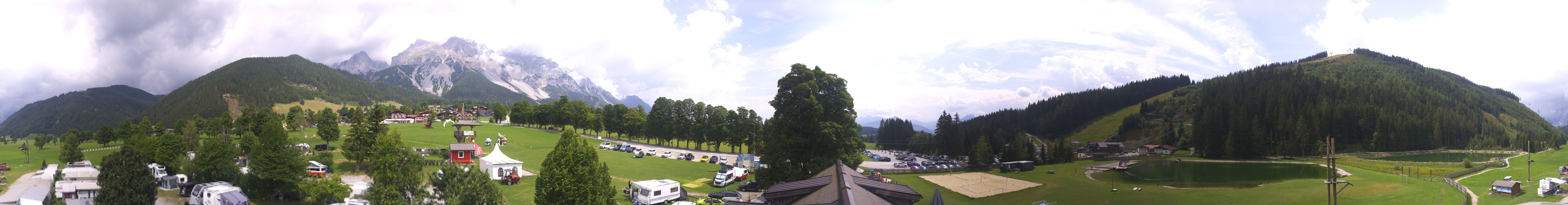 Archived image Webcam Camping Ramsau Beach (Schladming-Dachstein)