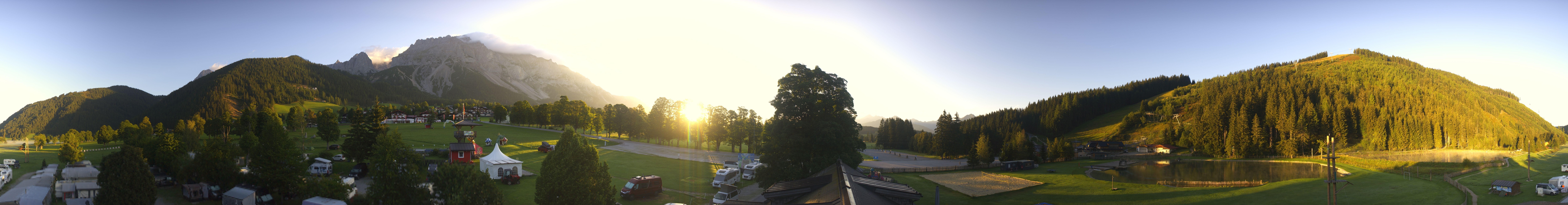 Archived image Webcam Camping Ramsau Beach (Schladming-Dachstein)