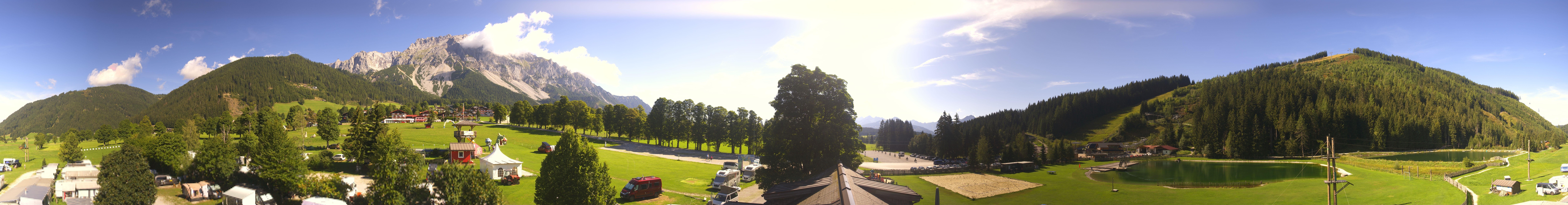Archived image Webcam Camping Ramsau Beach (Schladming-Dachstein)