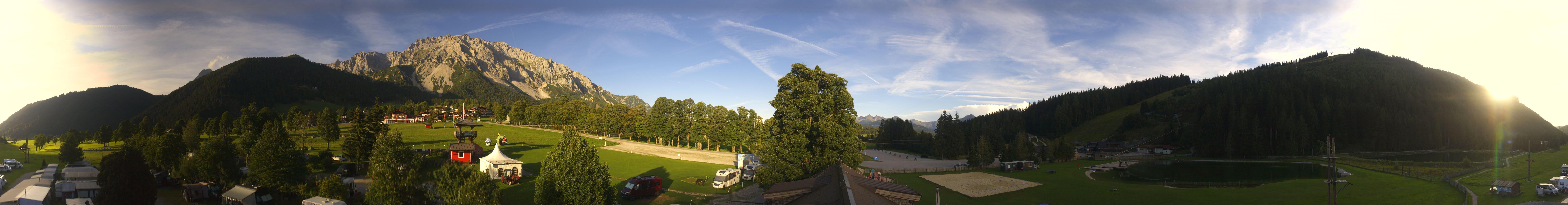 Archived image Webcam Camping Ramsau Beach (Schladming-Dachstein)