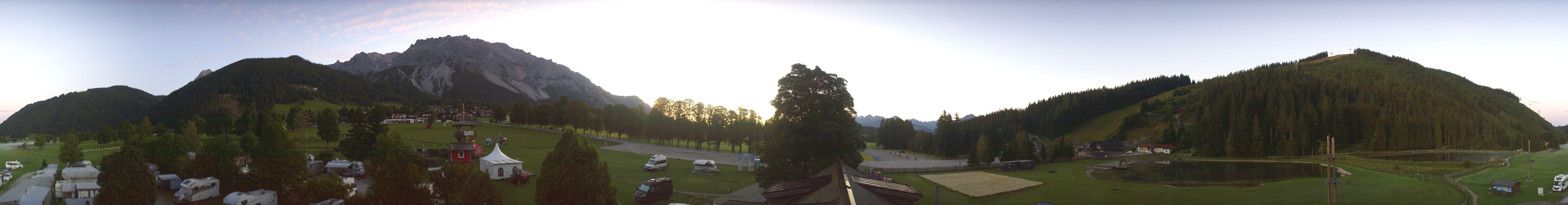 Archived image Webcam Camping Ramsau Beach (Schladming-Dachstein)
