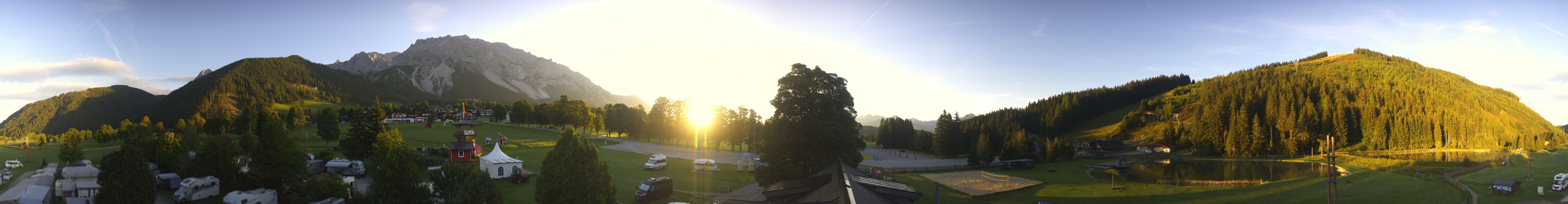 Archived image Webcam Camping Ramsau Beach (Schladming-Dachstein)