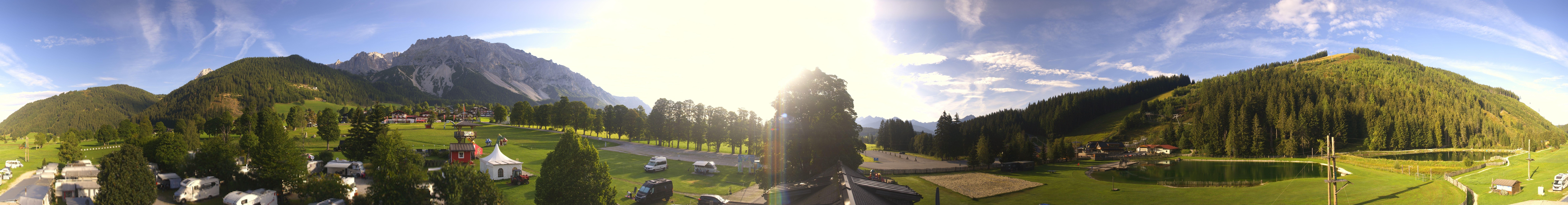Archived image Webcam Camping Ramsau Beach (Schladming-Dachstein)