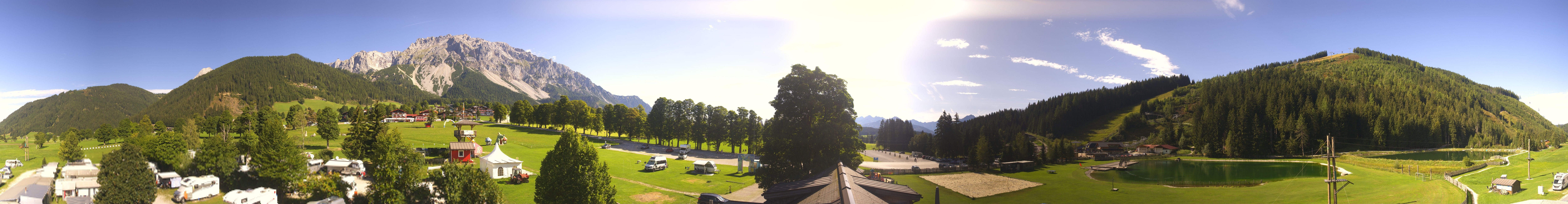 Archived image Webcam Camping Ramsau Beach (Schladming-Dachstein)