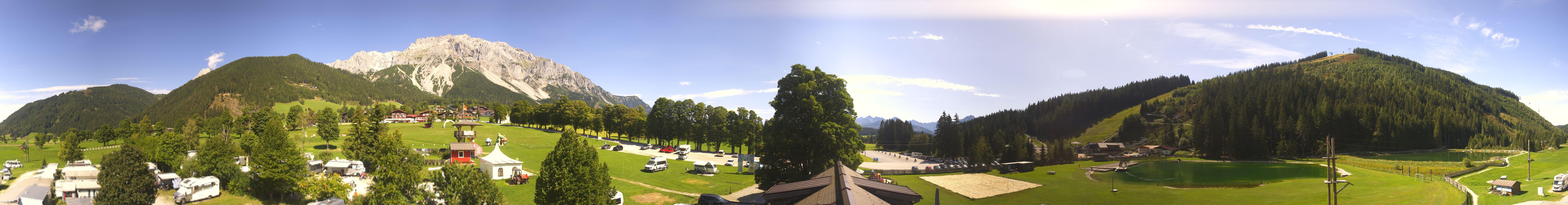 Archived image Webcam Camping Ramsau Beach (Schladming-Dachstein)