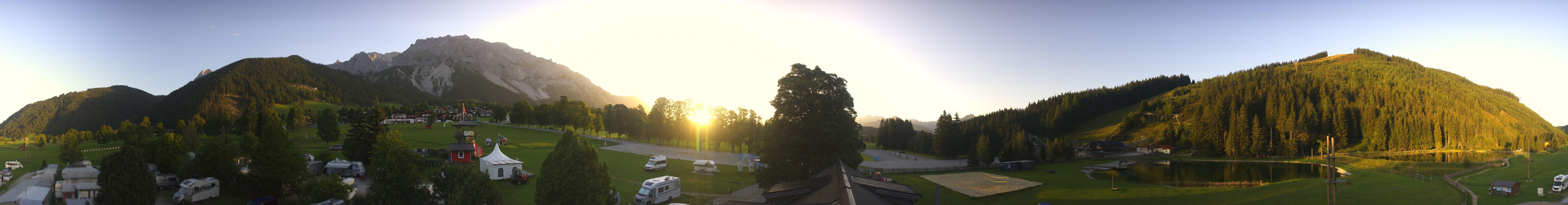 Archived image Webcam Camping Ramsau Beach (Schladming-Dachstein)