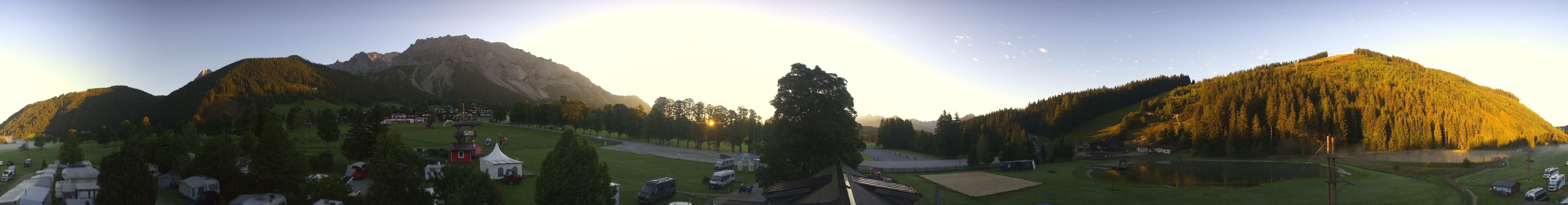 Archived image Webcam Camping Ramsau Beach (Schladming-Dachstein)