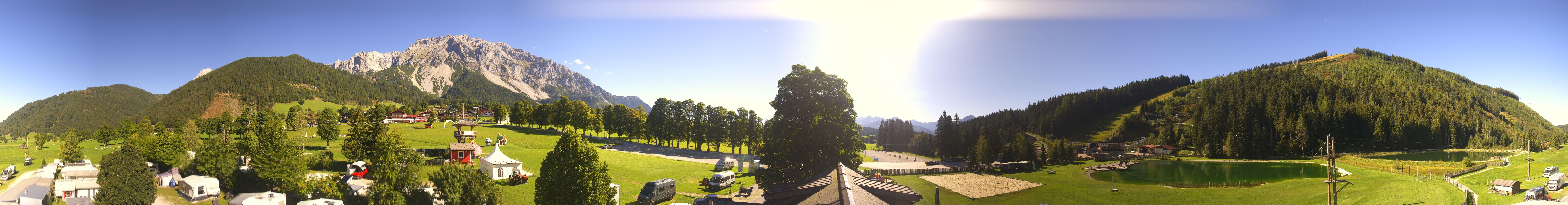 Archived image Webcam Camping Ramsau Beach (Schladming-Dachstein)