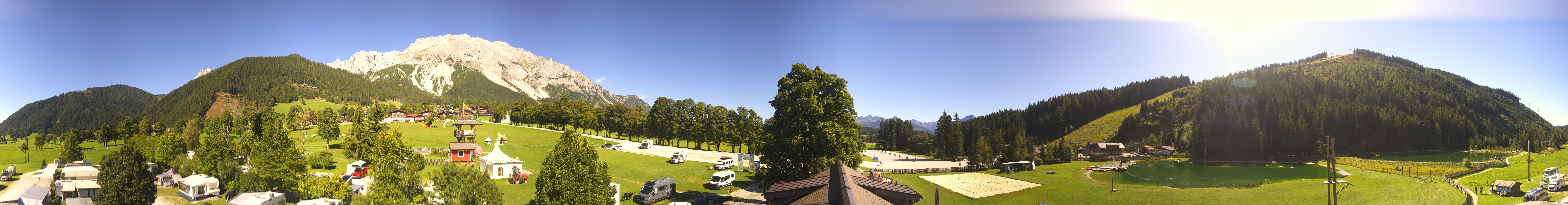 Archived image Webcam Camping Ramsau Beach (Schladming-Dachstein)