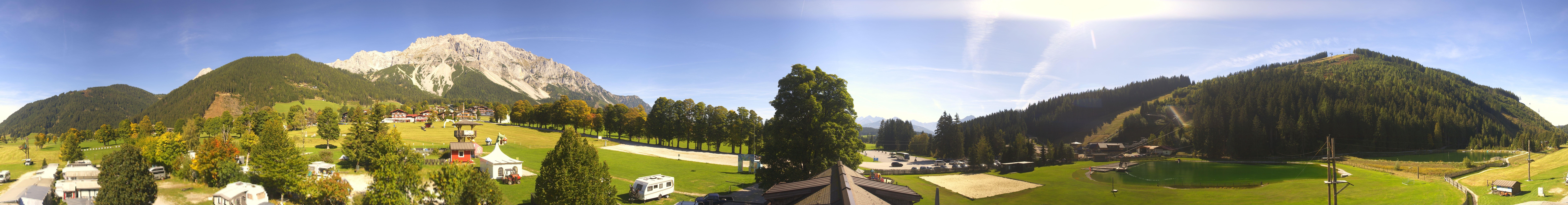Archived image Webcam Camping Ramsau Beach (Schladming-Dachstein)