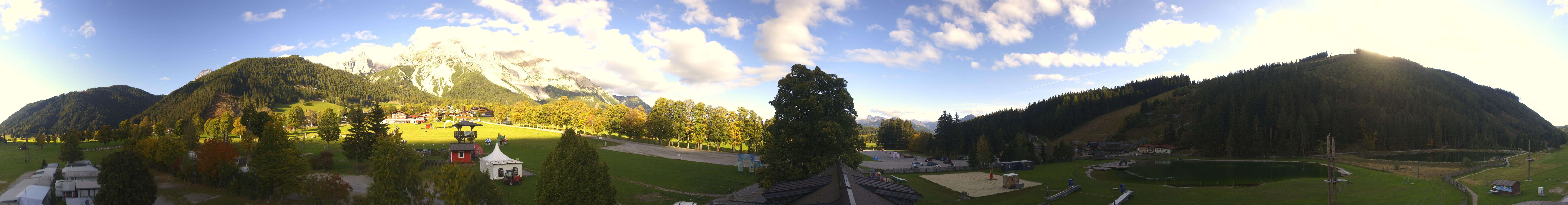Archived image Webcam Camping Ramsau Beach (Schladming-Dachstein)