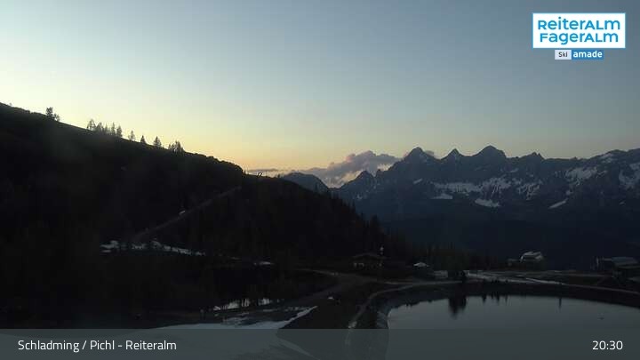 Archiv Foto Webcam Reiteralm - Blick auf den Speichersee