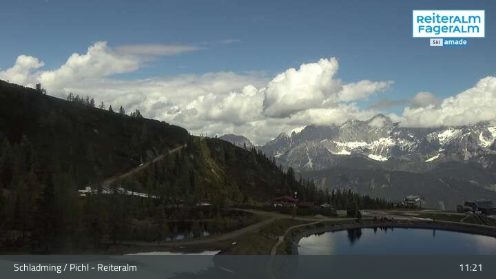 Archiv Foto Webcam Reiteralm - Blick auf den Speichersee