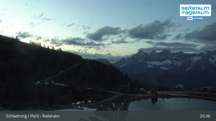 Archiv Foto Webcam Reiteralm - Blick auf den Speichersee