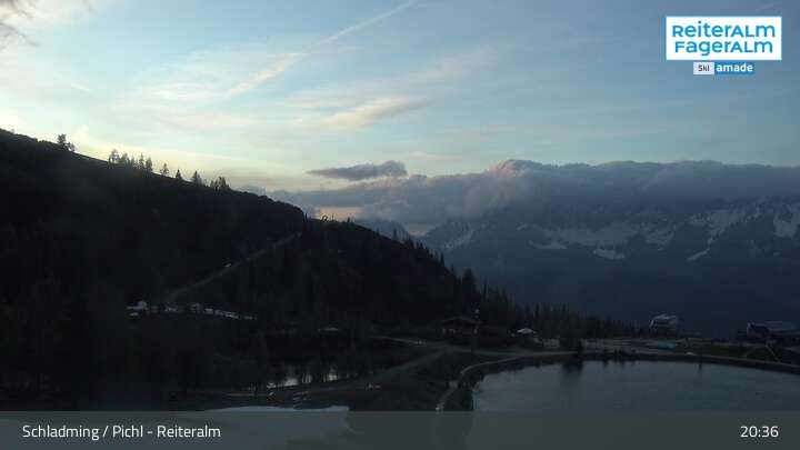 Archiv Foto Webcam Reiteralm - Blick auf den Speichersee